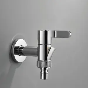 high quality multi style brass body Chrome faucet 4/6 Common interface anti-corrosion durable Washing machine faucet tap