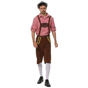 Costume da Oktoberfest per Adulti, Abbigliamento Tradizionale Bavarese per Festival della Birra, Stile Lederhosen per Carnevale e Halloween - Product Image 5