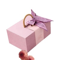 Boîte à bijoux rectangulaire personnalisée en cuir PU tissé de luxe, boîte cadeau pour demoiselle d'honneur, avec ruban en tissu et poignée