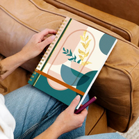 Cahier à spirale professionnel A5 avec couverture en PVC de 100 pages à feuilles mobiles pour les écoliers-Vente en gros