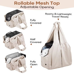 Sac de transport pour animaux de compagnie approuvé par les compagnies aériennes, souple et respirant, avec filet, pour voyages et activités de plein air - Product Image 4