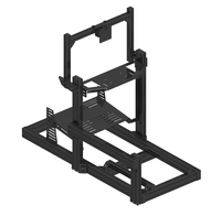Simulador de Juegos Virtual al por Mayor, Simulador de Conducción Directo, Volante de Carreras Sim, Cabina de Simulación de Carreras de Aluminio Extruido