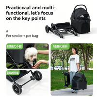 Poussette multifonctionnelle pour chiens de petite et moyenne taille, utilisation en voyage en plein air