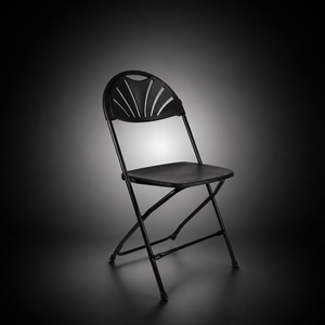 Black Folding Garden Chair-Lightweight Durable Comfortable Outdoor Furniture for Garden Beach <b>Camping</b> & Leisure - Product Image 1