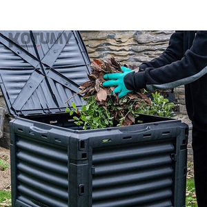 Nouvelle Bac à Compost en <span class=keywords><strong>Plastique</strong></span> et Boîte pour Jardin, Pépinière, Feuilles Tombées, Engrais Organique, Fermentation - Garantie 1 An - Product Image 5