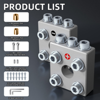 Ensemble de connecteurs de bornes de batterie à 14 ports, bloc de distribution de bornes de batterie robuste avec adaptateur vertical en laiton pour l'audio automobile