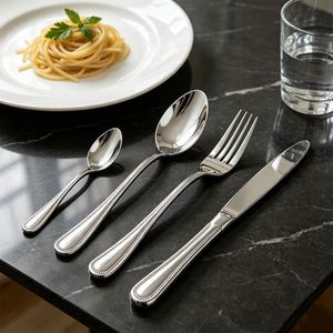 Wholesale Stainless Steel Cutlery <b>Set</b> Western Knife <b>Fork</b> <b>Spoon</b> Coffee Tea <b>Spoon</b> Metal Flatware <b>Set</b> for Wedding Restaurant Hotel - Product Image 4
