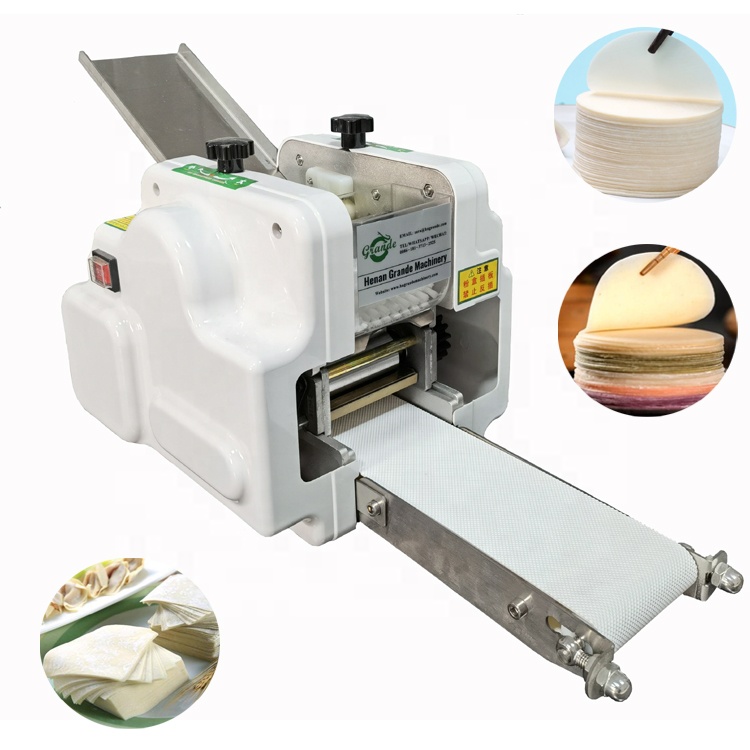 Tabletop Small Grain Product Automatic Papad Momo Empanada Samosa Gyoza Wonton Dumpling Maker Skin Wrapper Making Machine Price