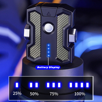 Briquet électrique rechargeable à double arc en gros, spinner à main en métal personnalisé avec lampe torche de type C pour l'utilisation de cigarettes