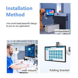 Wall Mount cảm ứng công nghiệp Màn hình HD <span class=keywords><strong>LCD</strong></span> hiển thị Slim <span class=keywords><strong>Bezel</strong></span> cảm ứng di động màn hình Màn hình IP65 không thấm nước - Product Image 4