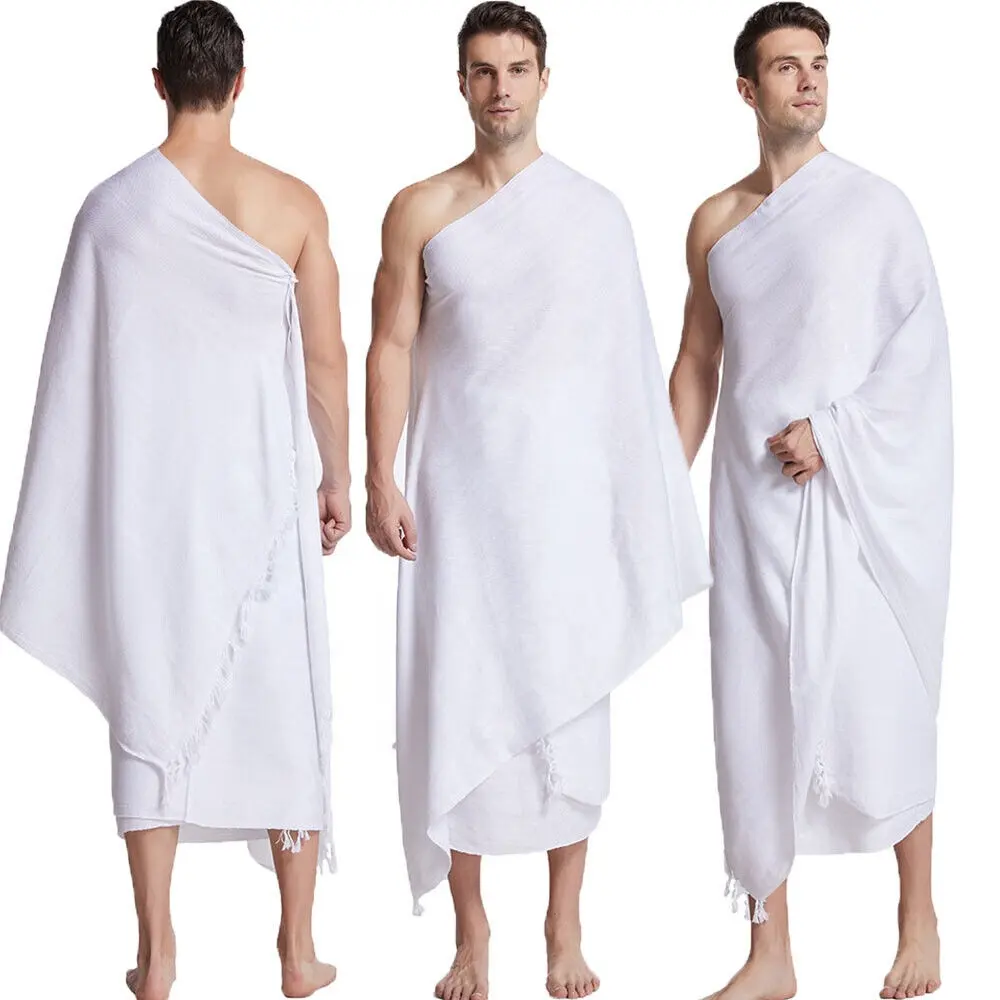 마이크로 화이버 Ihram 타월 세트 Hajj Umrah Muslim Hajj Towel