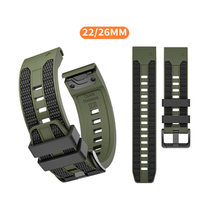 Nouvelle Arrivée 2026 – <span class=keywords><strong>Bracelet</strong></span> de <span class=keywords><strong>Montre</strong></span> Sport en Silicone Bicolore 22mm 26mm – <span class=keywords><strong>Bracelet</strong></span> de Remplacement à Fixation Rapide pour <span class=keywords><strong>Montre</strong></span> <span class=keywords><strong>Garmin</strong></span> - Product Image 3