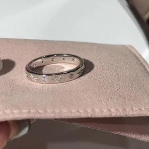 Anillo de Plata de Ley S925 con Estrella para Mujer, Anillo con Incrustaciones de Diamantes Brillantes en Forma de Estrella Octogonal, Diseño Dulce, Simple y Exquisito - Product Image 3
