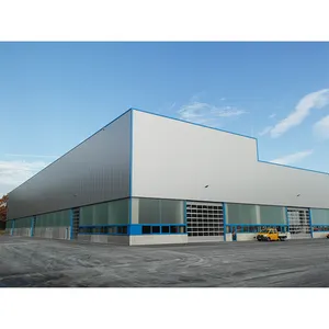 Stahlstruktur-Gebäude hochwertige Fertigfabrik Warenlager-Design-Werkstatt-Anlage zu verkaufen