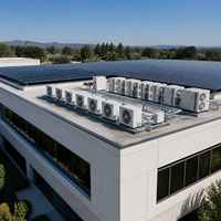 DGWG2-ACDC-12K Sistema de Aire Acondicionado Solar Híbrido de 12000 BTU, Aire Acondicionado de Alta Eficiencia con Energía Solar AC/DC para Residencias Fuera de la Red