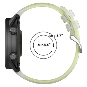 Eraysun Étui creux en silicone pour bracelet de montre Garmin Forerunner <span class=keywords><strong>570</strong></span> 47mm/42mm - Product Image 2