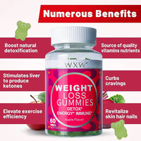 Gummies pour la perte de poids, gummies au vinaigre de cidre de pomme, complément alimentaire, gummies pour le soutien digestif, pour nettoyer et détoxifier, en stock