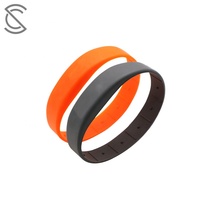 Pulsera RFID de Silicona Ecológica de 13.56MHz, Resistente al Agua, con Logotipo Personalizado, Multiusos, Venta al Por Mayor para Eventos y Promociones