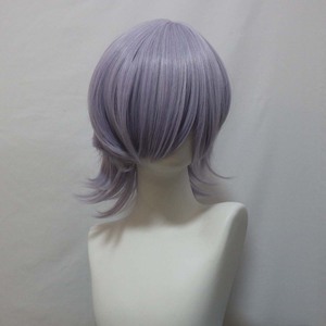 万圣节派对萨贾男孩神秘角色扮演短紫色假发 AOKG-170 - Product Image 3