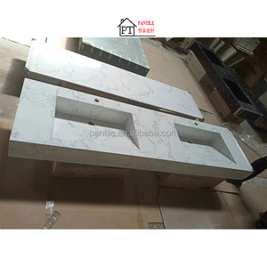 Tủ phòng tắm Vanity đá cẩm thạch Countertop vanities Trắng chìm đá gương nhà vệ sinh kéo ra khỏi tủ phòng tắm nhà bếp - Product Image 1