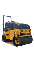 BOPU Nouveau Compacteur à Rouleaux Vibrants à Double Tambour de 2 Tonnes, 18kW (24HP), Entièrement Hydraulique, Moteur Kubota, Pompe POCLAIN, Moteur EU