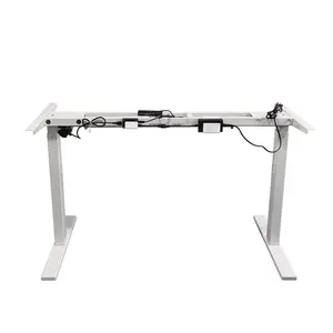 Electric Stand Up Desk Frame Workstation Base Single Motor Ergonomic Standing Height Adjustable Desk