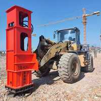 Compacteur à plaques haute vitesse hydraulique vibrant pour chargeuse, idéal pour le remblaiement de fossés et le compactage du sol