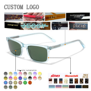 Classic Way farer Rectangle Full Rim Sunglasses Black Frame <b>Polycarbonate</b> Lens Anti-Uv Protection Unisex Adult - Product Image 2