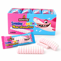 Viral BOBFIRE Guimauves Dents de Requin, pour Enfants, Fêtes et Pâtisserie, Idéal pour l'Achat en Magasin et la Vente au Détail