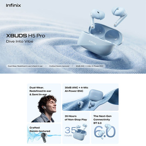 Audífonos Inalámbricos Infinix XBuds H5 Pro TWS con Cancelación Activa de Ruido - Product Image 4