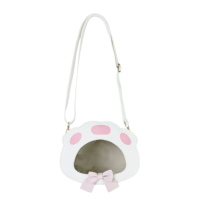 Sac à main en peluche personnalisé Ita Fashion à imprimé patte de chat, sacs PU Design de Designer OEM, sacs à bandoulière texturés