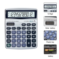Calculatrice Scientifique de Bureau en Plastique ABS à Double Alimentation, Calendrier, 12/14 Chiffres, Haute Qualité, Offre Spéciale