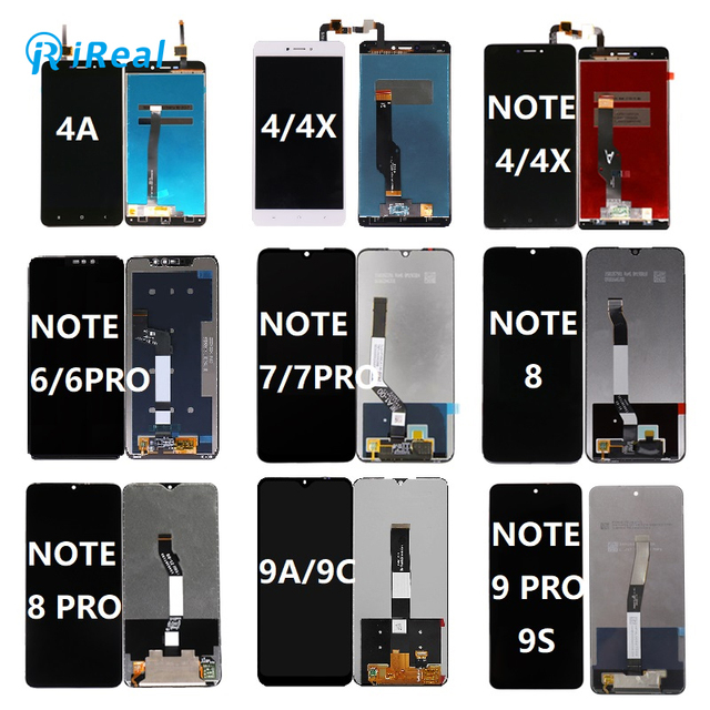 Phone Parts Replacement Lcds Display Screens Panel LCD for Redmi 4 4A 4X Note 2 3 4 5 6 7 8 9 PRO Note 4X 5A 9s 9A 9c