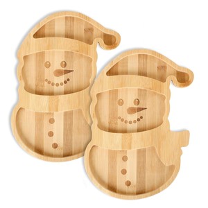 Bandejas de servir de bambú con formas creativas de animales de 12-12.9 cm para aperitivos, queso, pan y decoración de fiestas - Product Image 5