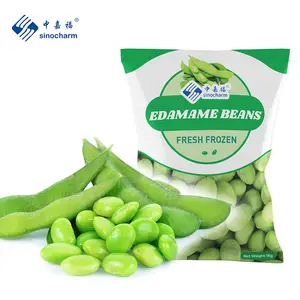 Sinocharm BRC A granos de soja congelados orgánicos fabricante precio de fábrica IQF sin cáscara Edamame de China