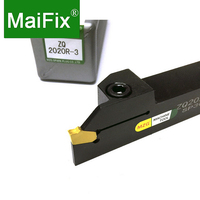 Maede mayfix — support d'outils de coupe de tour, fraise CNC 2525, avec Inserts en carbure SP200, pour rotation externe, ZQ1616 2020 R-2 mm ZQ2020R-2