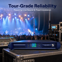 Amplificateur de puissance 4 canaux GaN Classe D 3000W 4500W Montage en rack 1.5U pour concerts, tournées, sonorisation en direct pour stades / arènes / théâtres