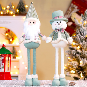Christmas Decoration Retractable Santa Claus Snowman Reindeer Christmas <b>Knitted</b> <b>Toy</b> Happy New Year Xmas Dolls Ornaments - Product Image 2
