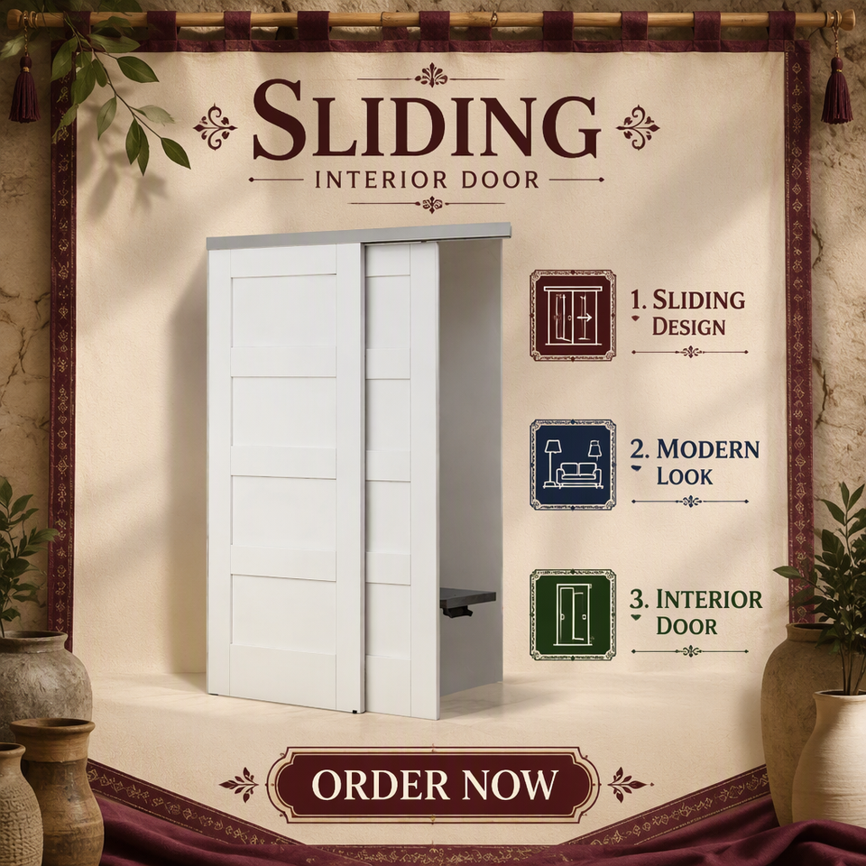 Aluminum Track Closet Sliding Door Hardware Kit with Easy Installation ...