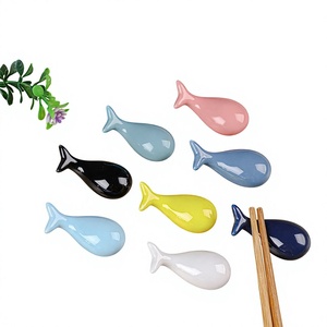 Reposapalillos de Porcelana con Forma de <span class=keywords><strong>Ballena</strong></span> <span class=keywords><strong>Azul</strong></span>, Diseño Animado y Adorable, para Hoteles, Restaurantes y Uso Doméstico - Product Image 2