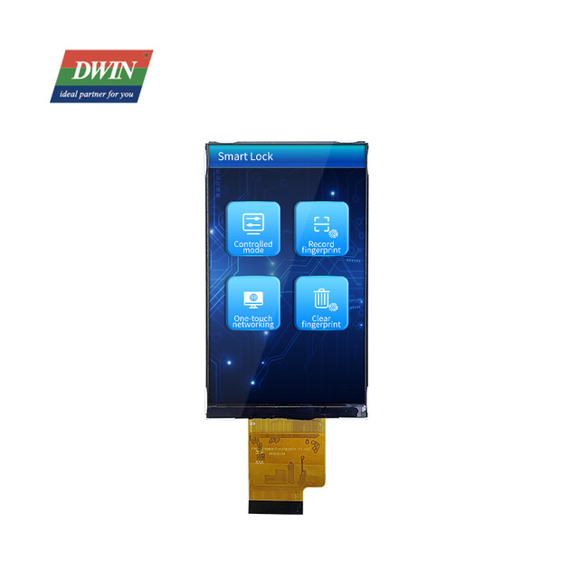DWIN 4.3 Inch 480x800 IPS TFT LCD Modules 300nit RGB 24bit AIr Bonding Capacitive Touch Lcd Touch Screen