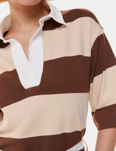<span class=keywords><strong>Femme</strong></span> 100% Coton pour Polo <span class=keywords><strong>T</strong></span>-<span class=keywords><strong>shirt</strong></span> <span class=keywords><strong>Rugby</strong></span> Respirant Brodé Motif Géométrique Tricoté Casual - Product Image 4