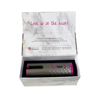 Boîte rigide portable avec poignée pour extensions de cheveux, emballage cadeau créatif, taille personnalisée, logo personnalisé