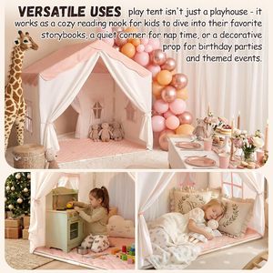 Château de jeu pour enfants personnalisé, durable, pour l'intérieur et l'extérieur, grande tente de jeu de princesse pour jardin - Product Image 5