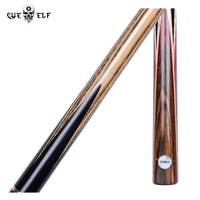 Queues de billard CUEELF Standards 8,5 mm, fabriquées à la main en frêne dur, jointées 3/4, avec autocollant personnalisé, en bois d'érable.