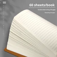 Carnet de notes personnalisé avec logo imprimé sur couverture en papier kraft A5, reliure spirale, cadeau