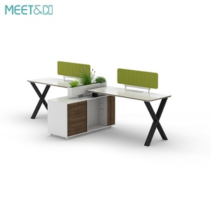 Factory Direct Sale Open Office Furniture Modular Partition Tables <b>Desk</b> Office Cubicle Workstations for 2,4,6,8 Person - Product Image 5