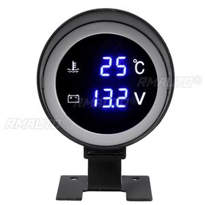 Manomètre universel de suspension pneumatique 1-100 PSI 2'' 52 mm, affichage numérique double, indicateur de pression d'air avec LED bleue et capteur 1/8 NPT - Product Image 5