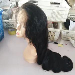 Amara best sale 8-50inches body wave lace wig top quality 40 inch body wave wig AA body wave full lace wig in stock