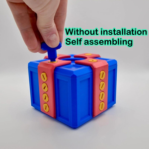 Caja de Rompecabezas de Broma Impresa en 3D de Plástico, Requiere Ensamblaje y Desmontaje DIY, Sin Ensamblaje Incluido - Product Image 2